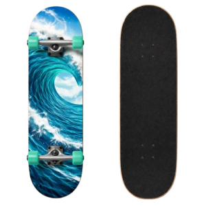 skateboard totenkopf